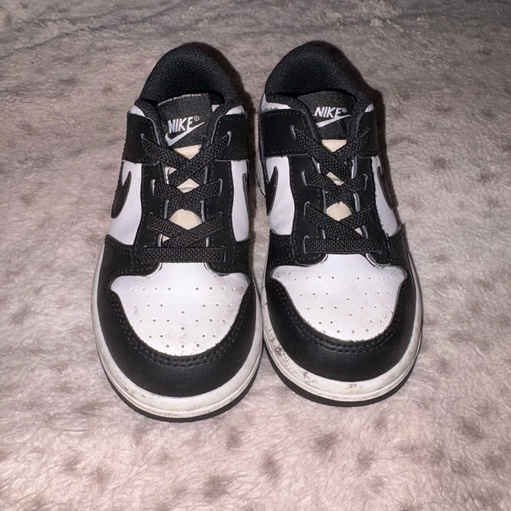 Nike Kids Black and White Athletic Sneakers